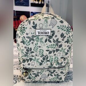 My Neighbor Totoro Mini Backpack Leaf Print Bioworld Studio Ghibli